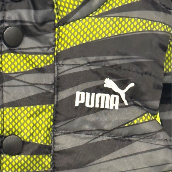 Puma Black and Lime Patterned Vest. Boys 3-6 months - Picture 2 of 4
